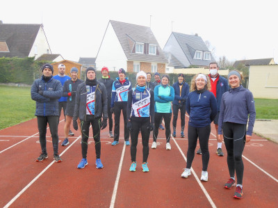 8 x 500m à 95% de vma ce samedi, difficile vue les conditions.
